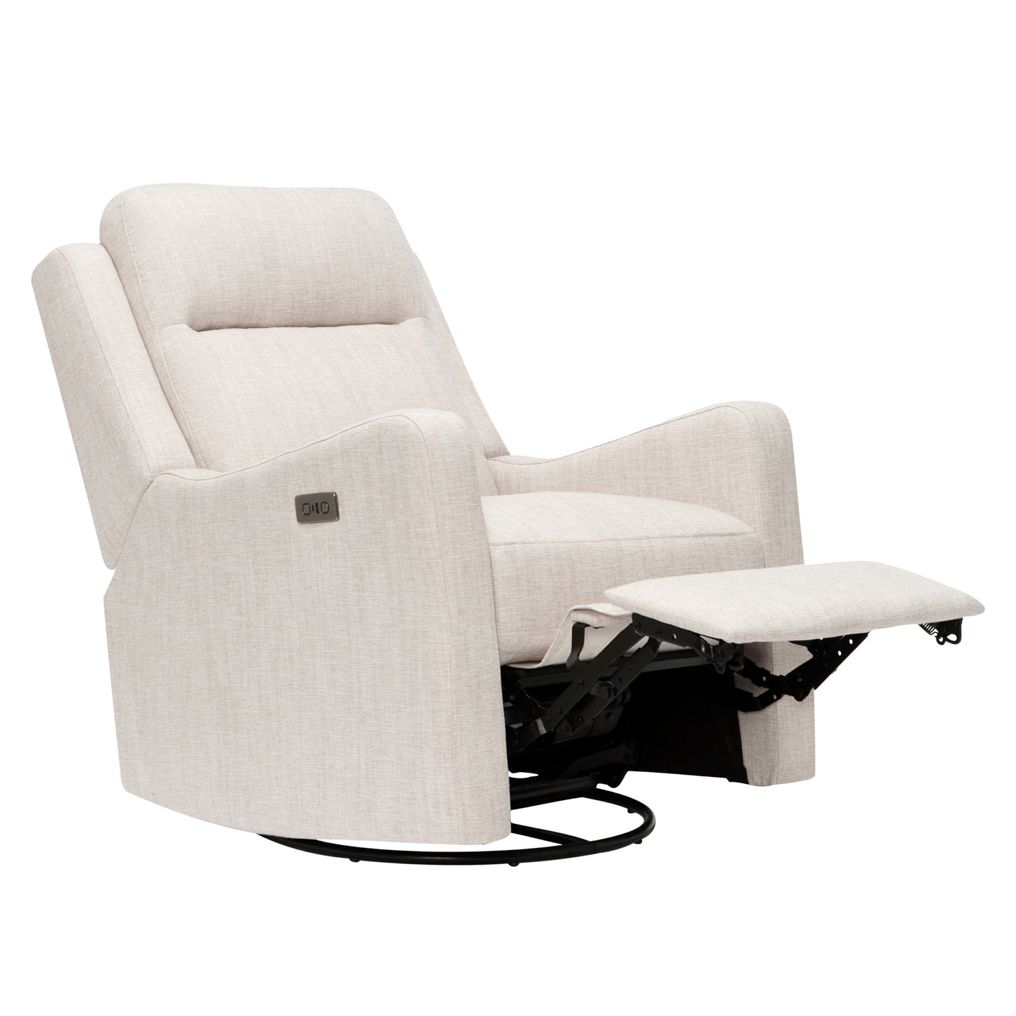 Henry Electric Recliner Glider Chair with USB in Egg Shell