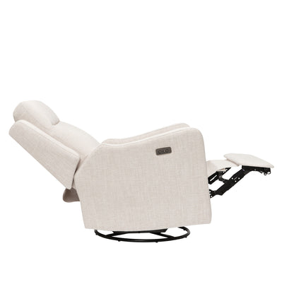 Henry Electric Recliner Glider Chair with USB in Egg Shell