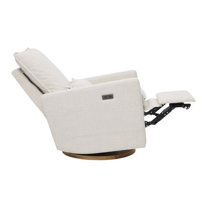 Frankie Electric Recliner Glider Nursery Chair in Egg Shell