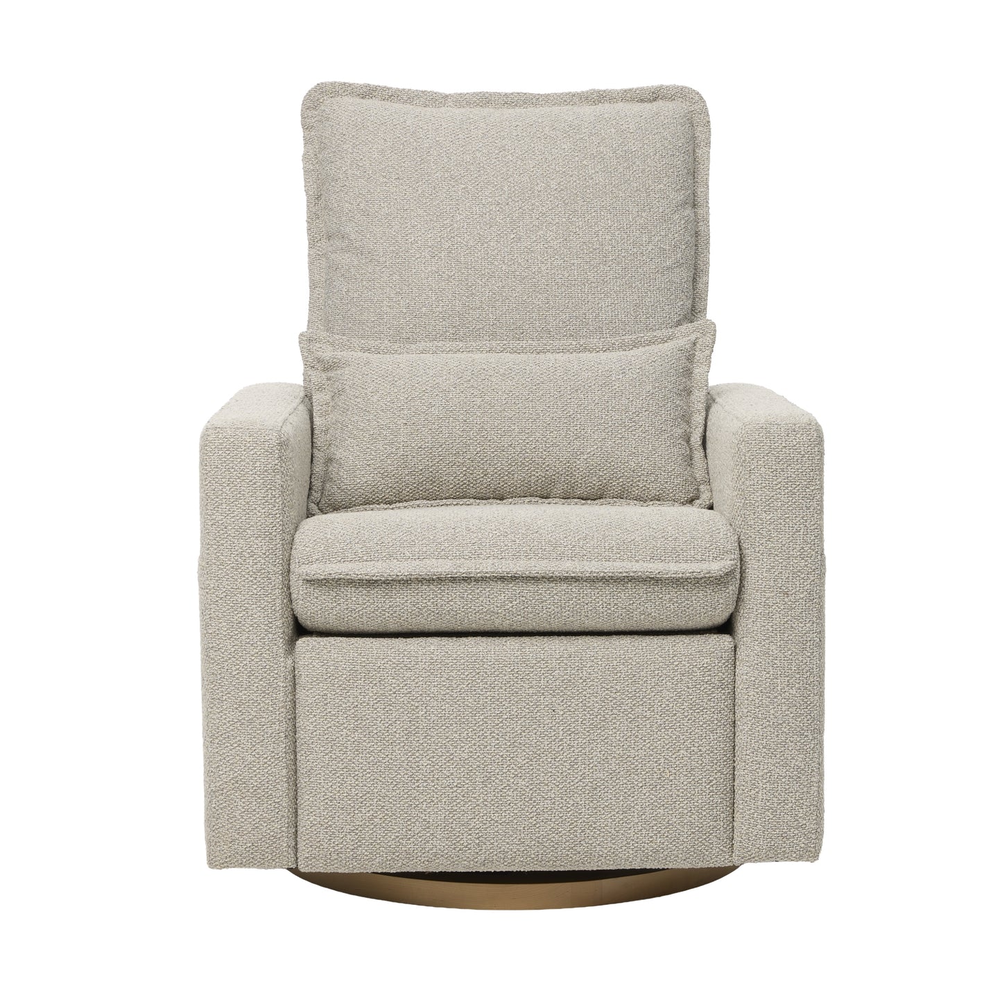Frankie Electric Recliner Glider Nursery Chair in Greige Soft Tweed