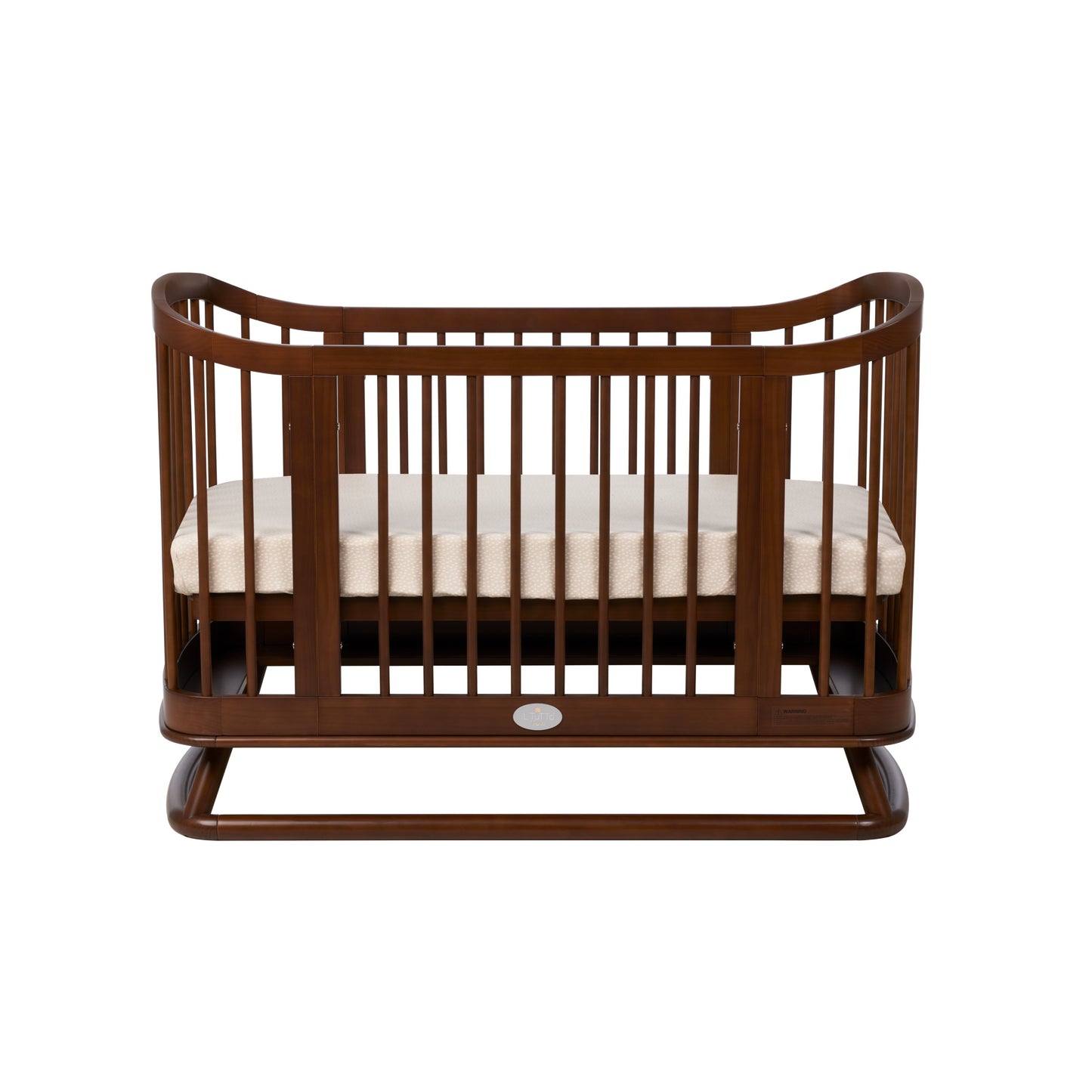Luca Sustainable Timber Cot in Walnut