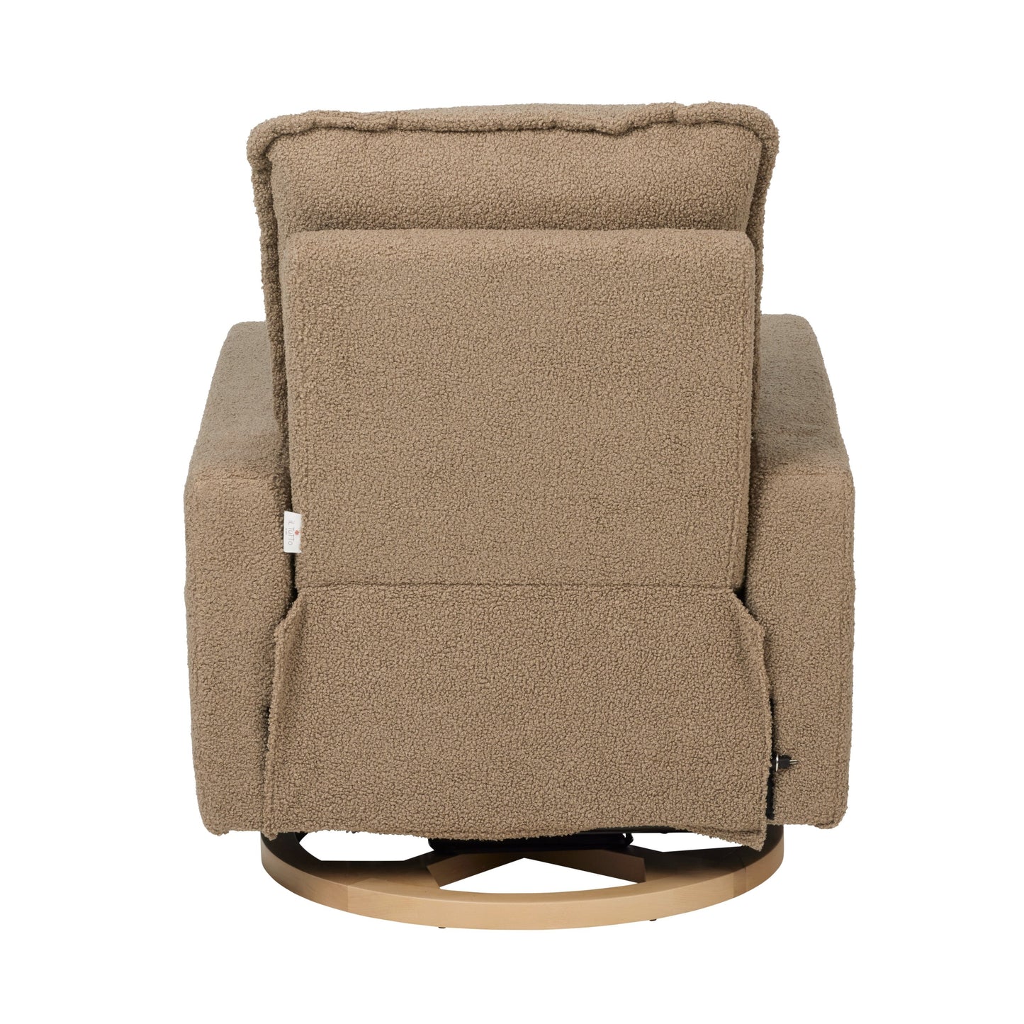 Frankie Electric Recliner Glider Nursery Chair in Mocha Teddy