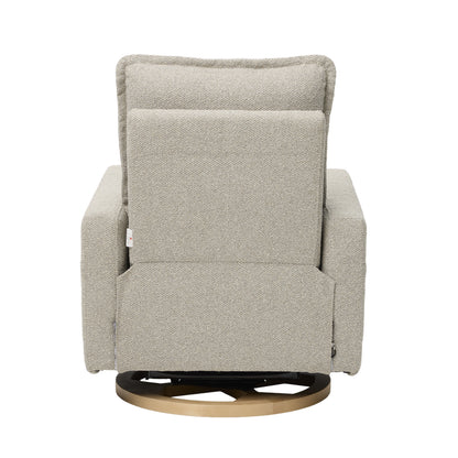 Frankie Electric Recliner Glider Nursery Chair in Greige Soft Tweed