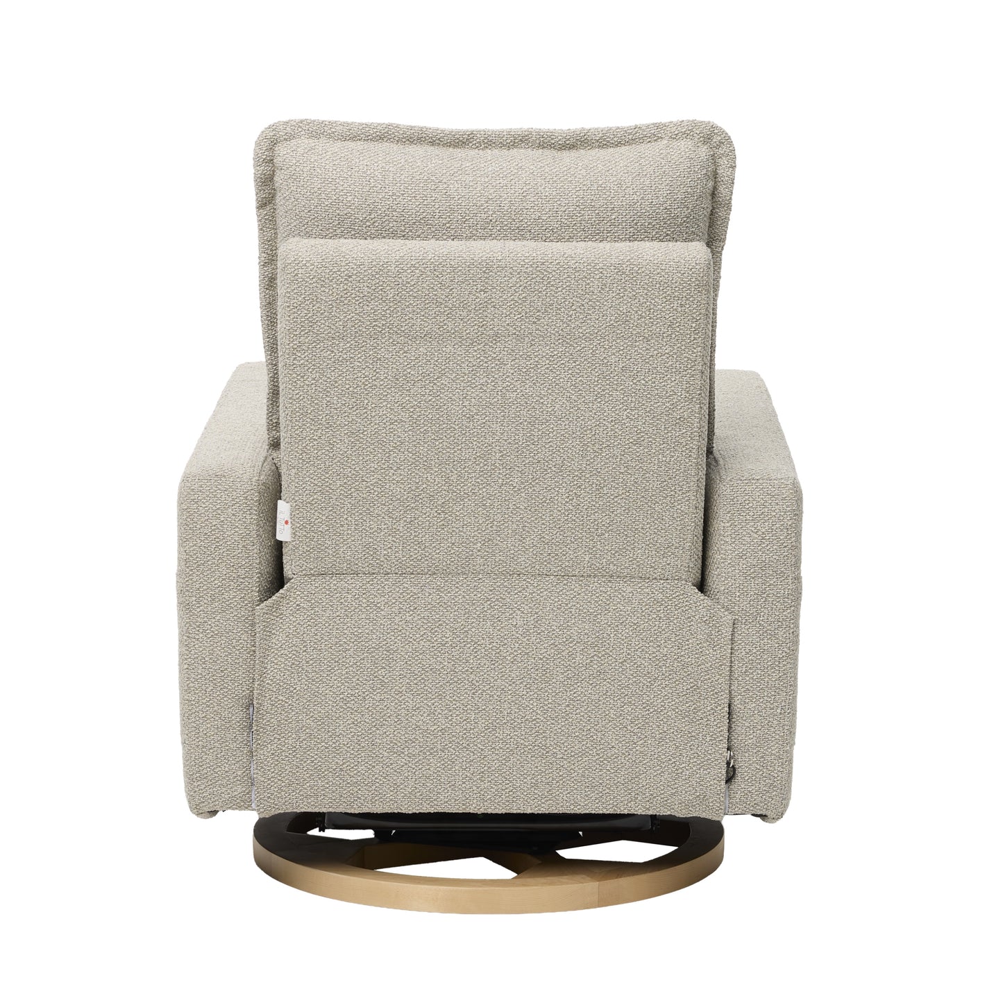 Frankie Electric Recliner Glider Nursery Chair in Greige Soft Tweed