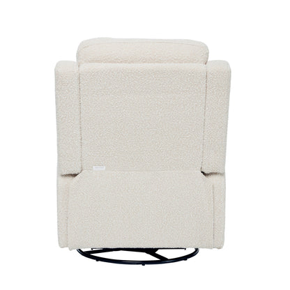 Henry Recliner Glider Chair in Vanilla Bouclé