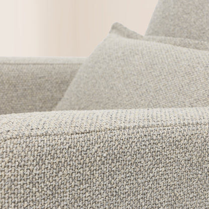 Frankie Electric Recliner Glider Nursery Chair in Greige Soft Tweed