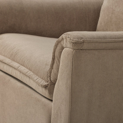 Louie Electric Recliner Glider Nursery Chair in Mocha Corduroy