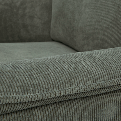 Louie Electric Recliner Glider Nursery Chair in Olive Corduroy
