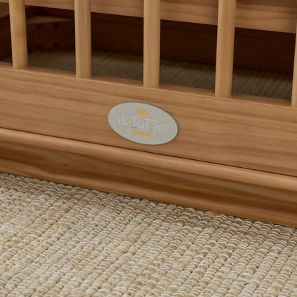 Ollie Sustainable Timber Cot in Natural