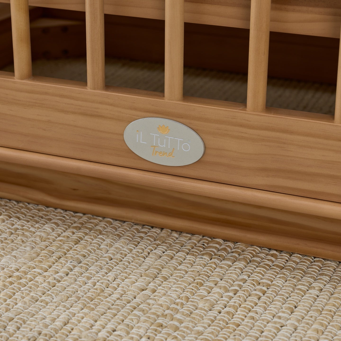 Ollie Sustainable Timber Cot in Natural