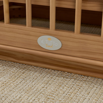 Ollie Sustainable Timber Cot in Natural