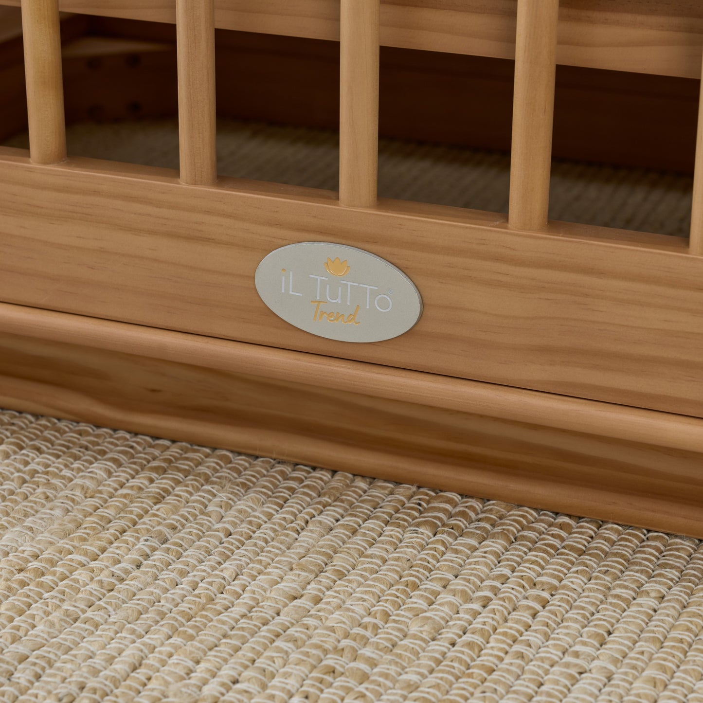 Ollie Sustainable Timber Cot in Natural