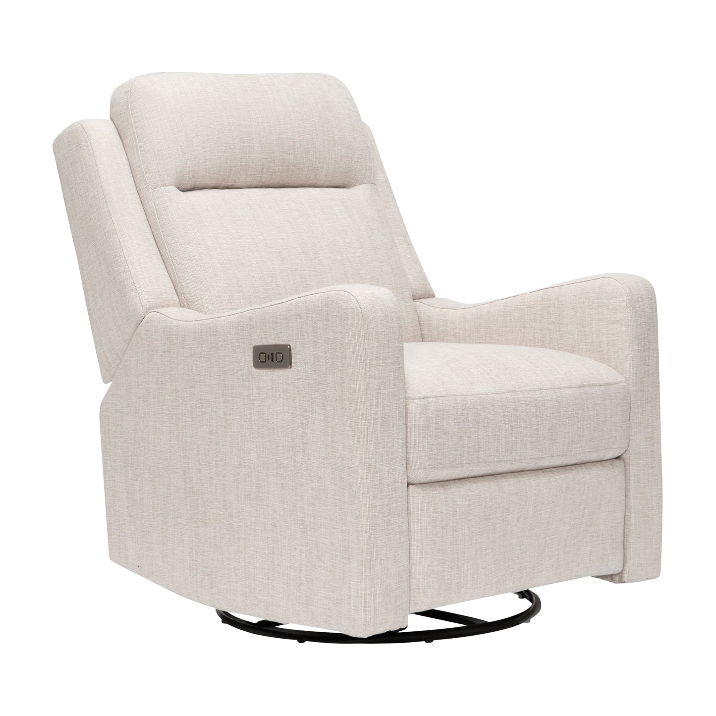 Henry Electric Recliner Glider Chair with USB in Egg Shell