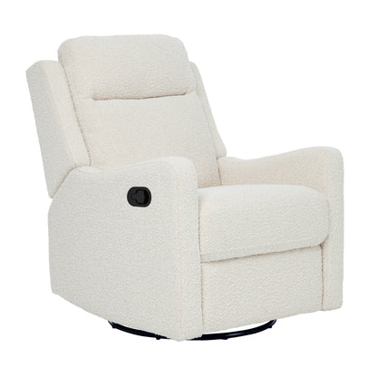 Henry Recliner Glider Chair in Vanilla Bouclé