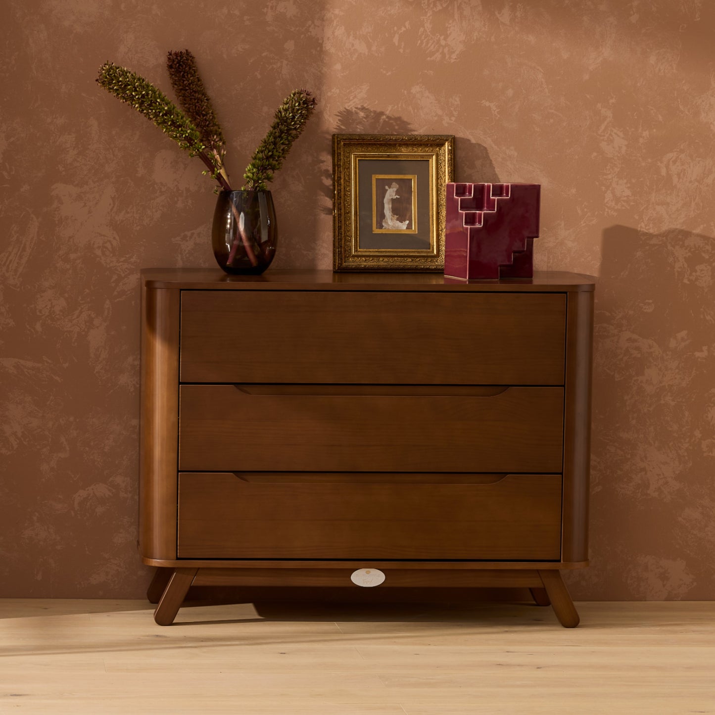Theo Sustainable Timber Chest in Walnut