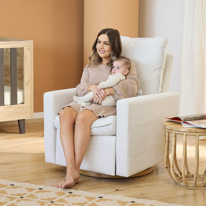 Frankie Electric Recliner Glider Nursery Chair in Egg Shell