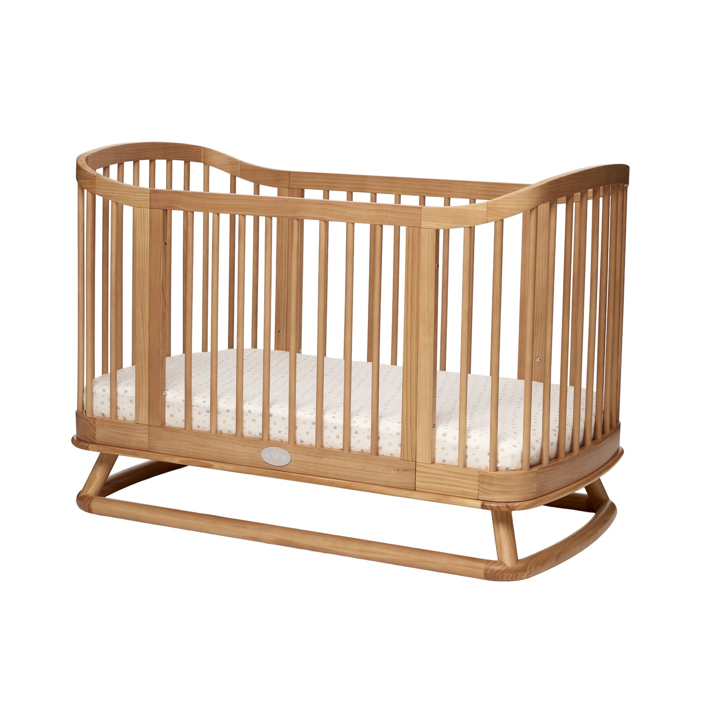 Luca Sustainable Timber Cot in Natural