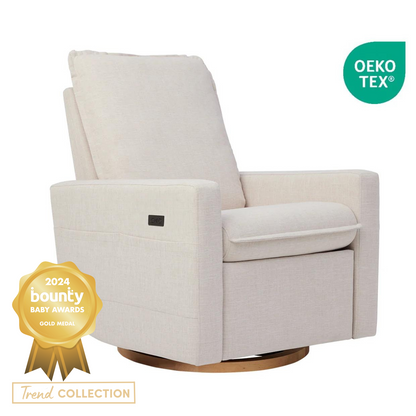 Frankie Electric Recliner Glider Nursery Chair in Egg Shell