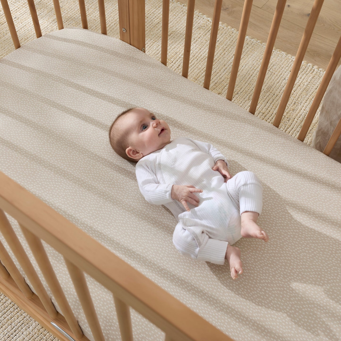 Luca Sustainable Timber Cot in Natural