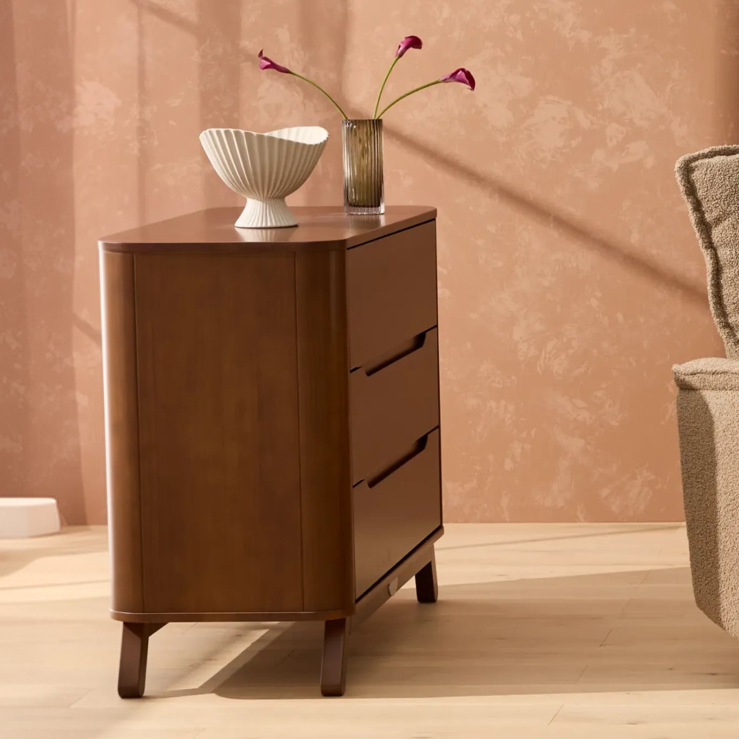 Theo Sustainable Timber Chest in Walnut