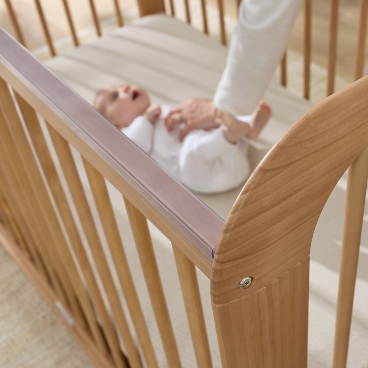 Ollie Sustainable Timber Cot in Natural