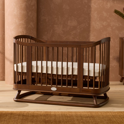 Luca Sustainable Timber Cot in Walnut