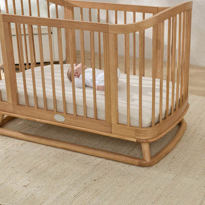 Luca Sustainable Timber Cot in Natural