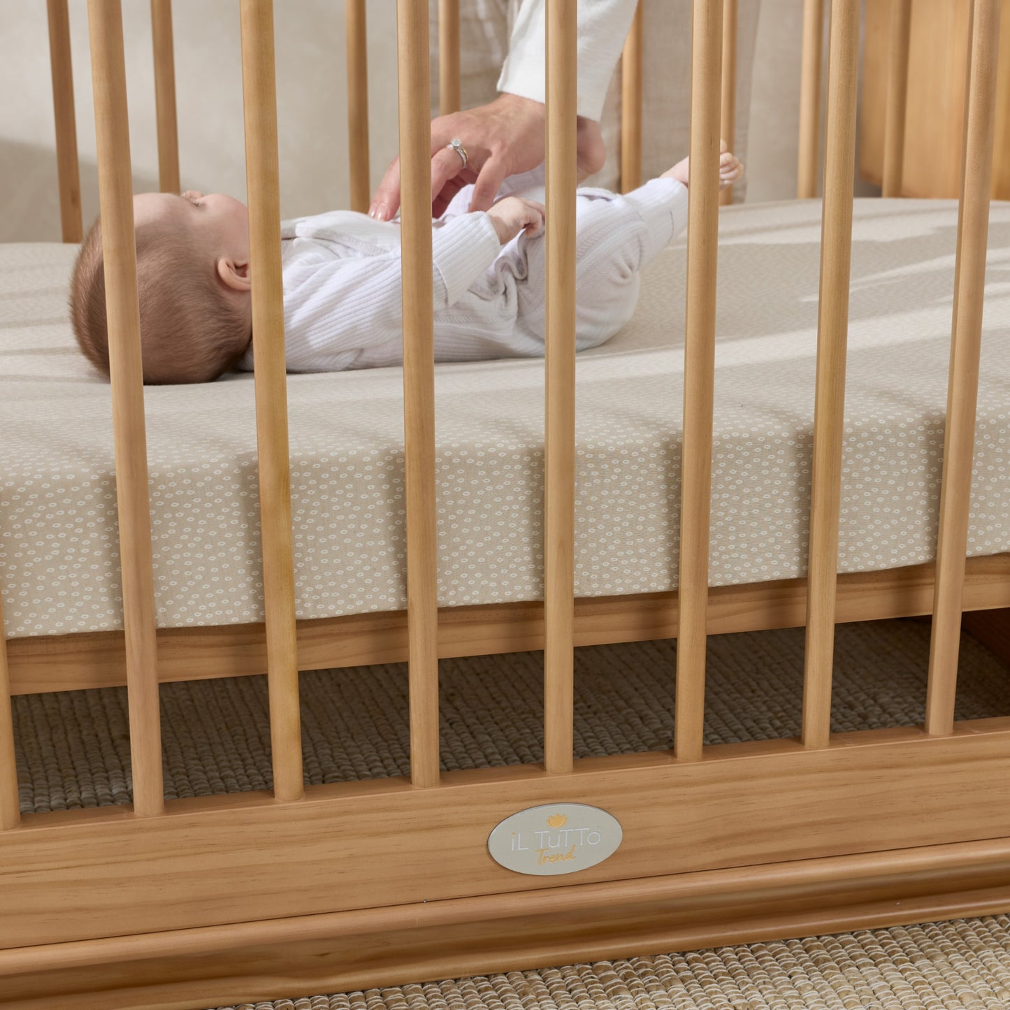 Ollie Sustainable Timber Cot in Natural