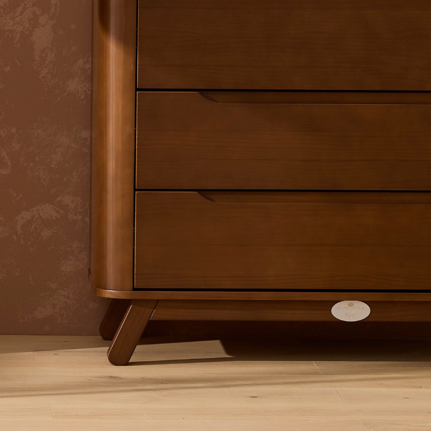 Theo Sustainable Timber Chest in Walnut