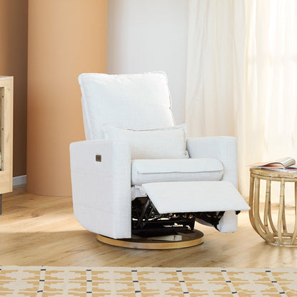 Frankie Electric Recliner Glider Nursery Chair in Egg Shell