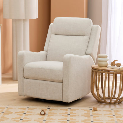 Henry Recliner Glider Chair in Eggshell
