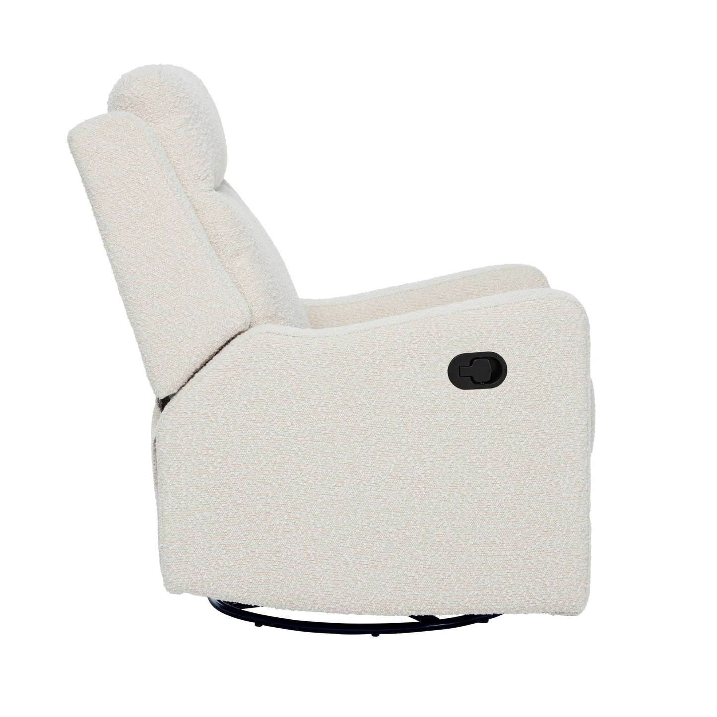 Henry Recliner Glider Chair in Vanilla Bouclé