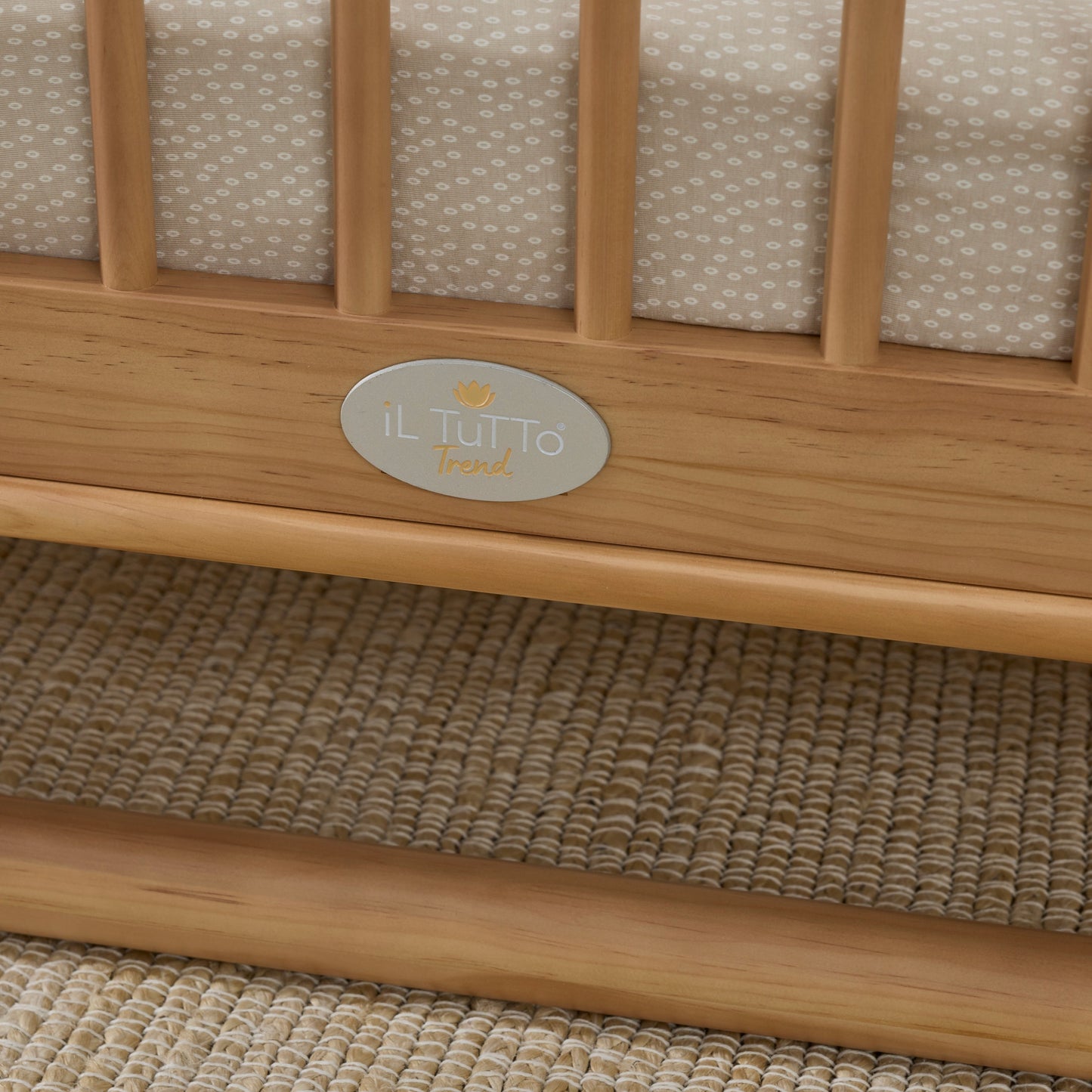 Luca Sustainable Timber Cot in Natural
