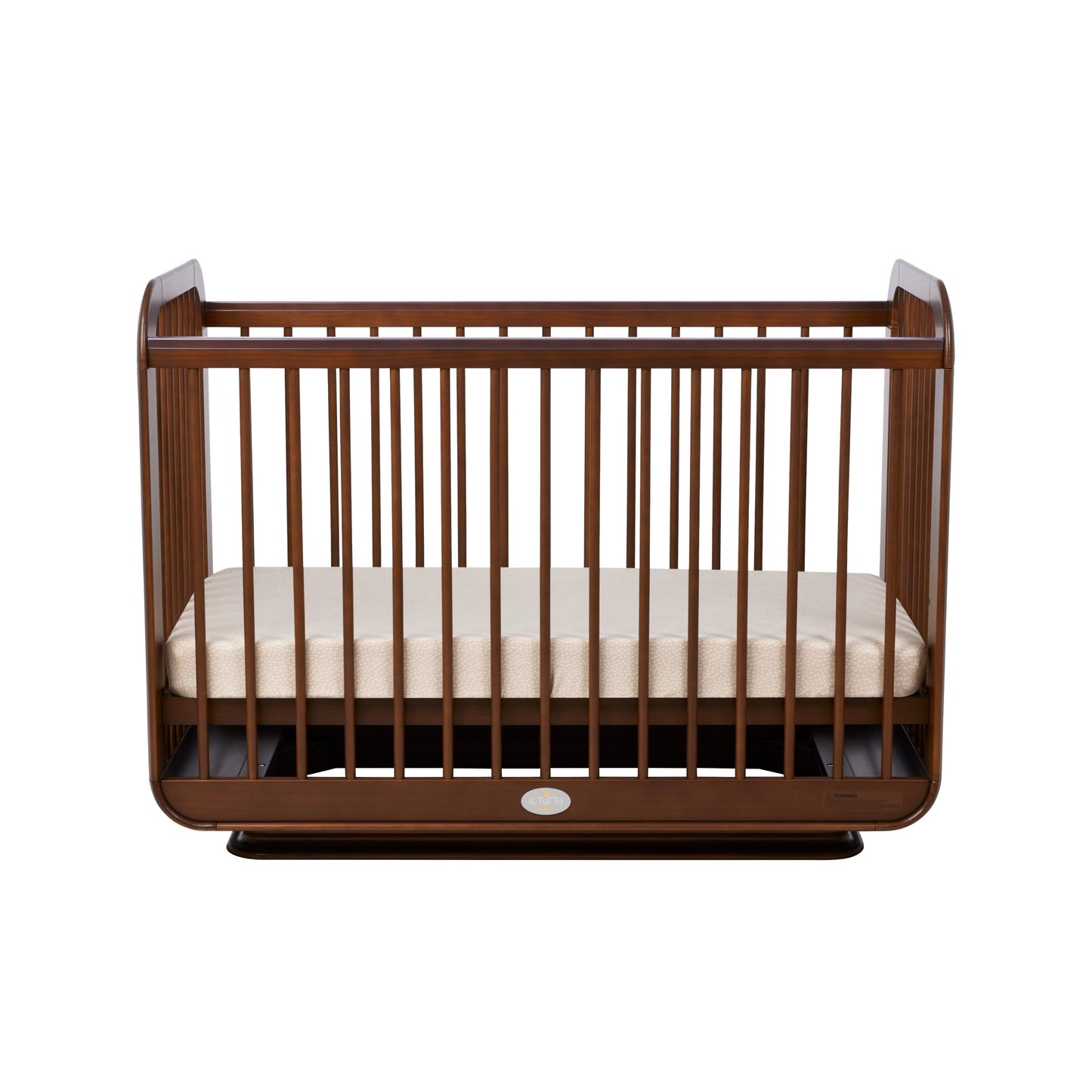 Ollie Sustainable Timber Cot in Walnut