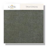 Olive Corduroy Fabric Swatch