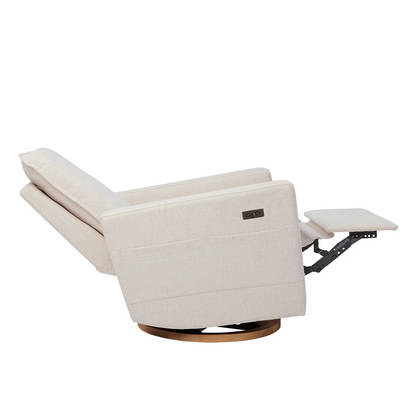 Frankie Electric Recliner Glider Nursery Chair in Egg Shell