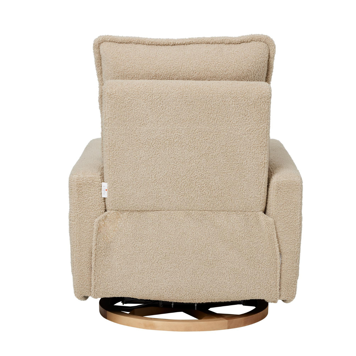 Frankie Electric Recliner Glider Nursery Chair in Taupe Teddy