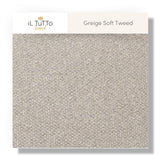 Greige Soft Tweed Fabric Swatch