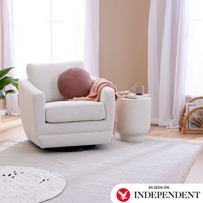 Lulu Glider Nursing Chair in Vanilla Boucle