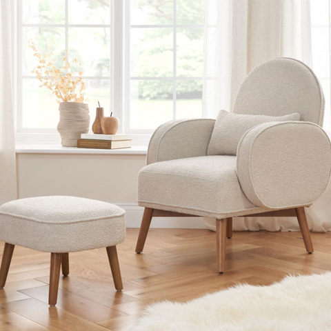 Nursery rocking chair and footstool sales