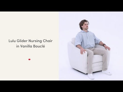 Lulu Glider Nursing Chair in Vanilla Boucle