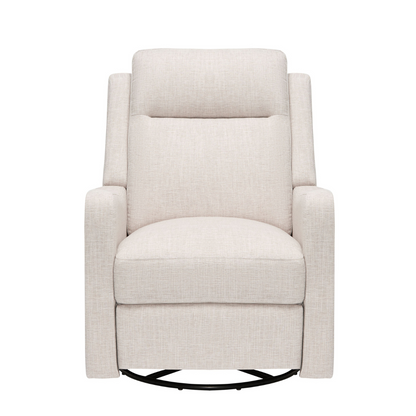 Henry Electric Recliner Glider Chair with USB in Egg Shell
