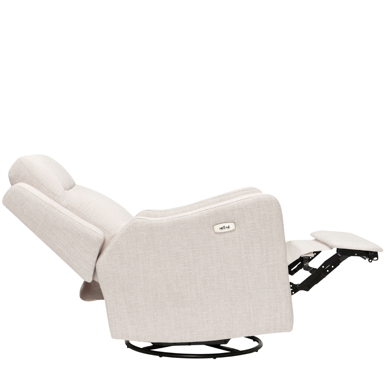 Henry Electric Recliner Glider Chair with USB in Egg Shell