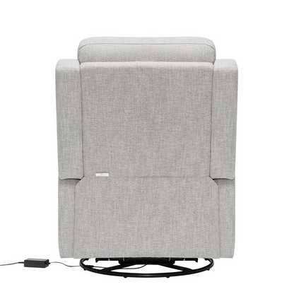 Henry Electric Recliner Glider Chair with USB in Pure Grey