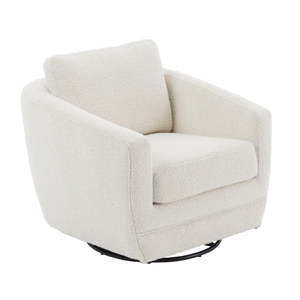 Lulu Glider Nursing Chair in Vanilla Boucle