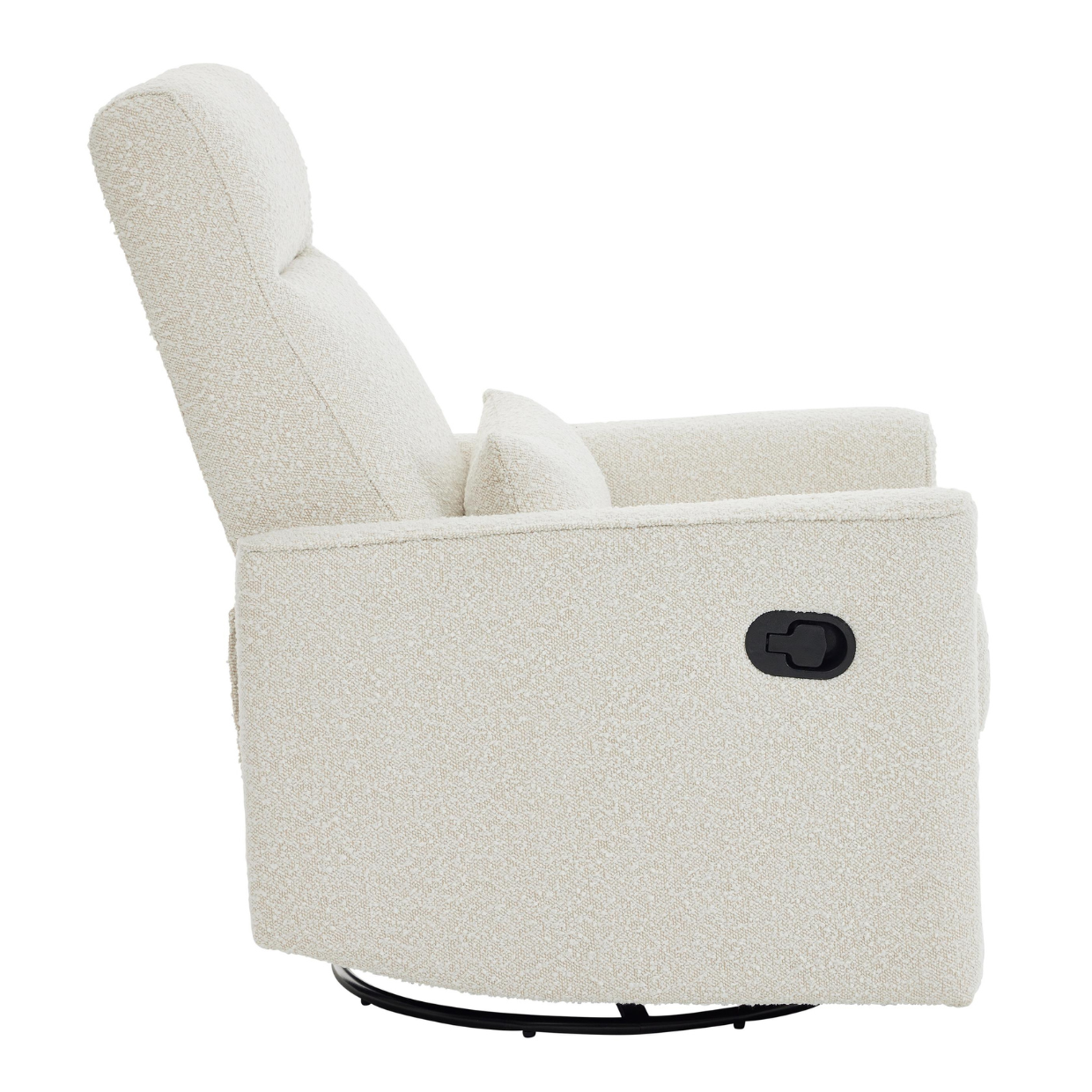 Paige Glider Recliner Nursery Chair in Vanilla Boucle iL Tutto UK